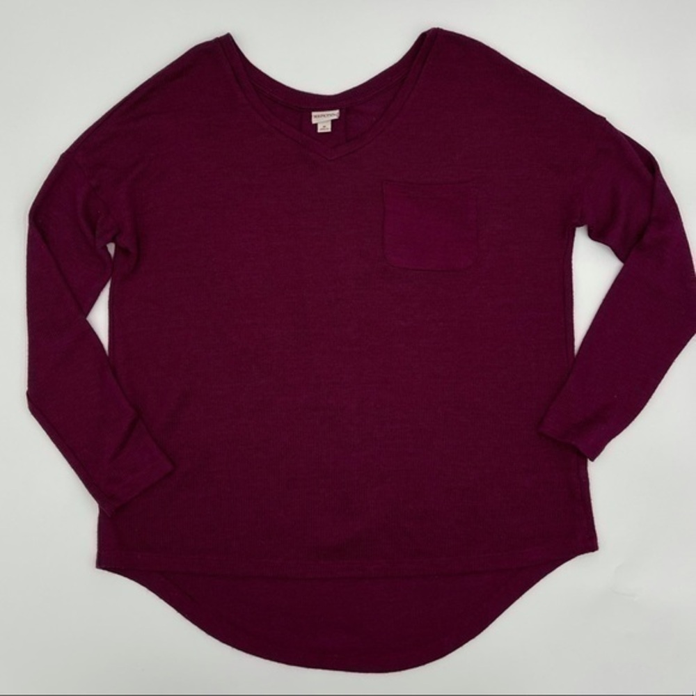 Merona V-Neck Burgundy Sweater